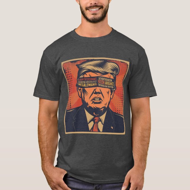 Camiseta Um presidente vencido por questões mentais (Frente)