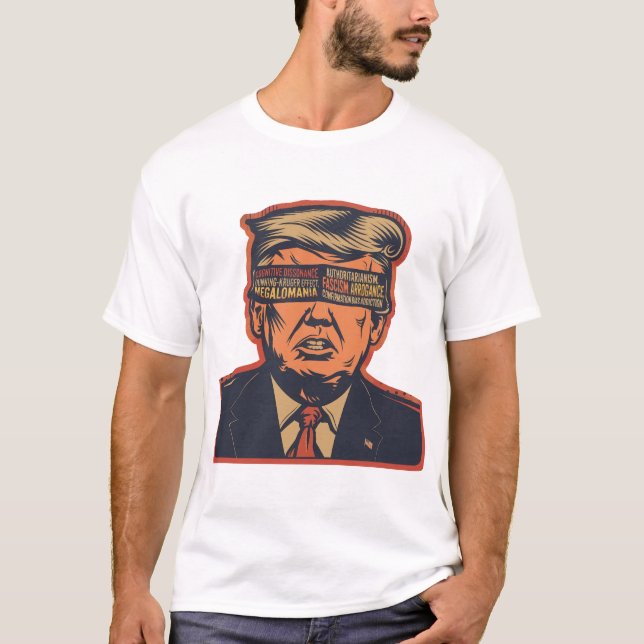 Camiseta Um presidente vencido por questões mentais (Frente)