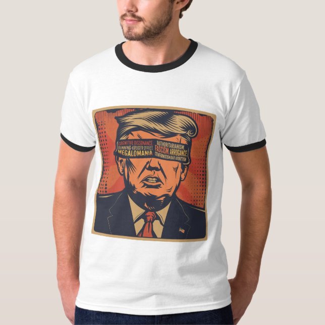 Camiseta Um presidente vencido por questões mentais (Frente)