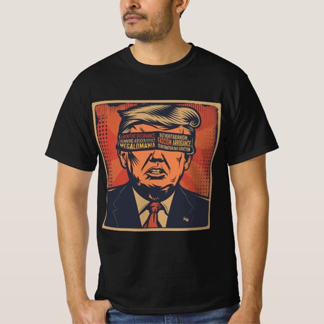 Camiseta Um presidente vencido por questões mentais (Frente)