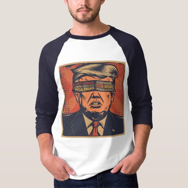 Camiseta Um presidente vencido por questões mentais (Frente)
