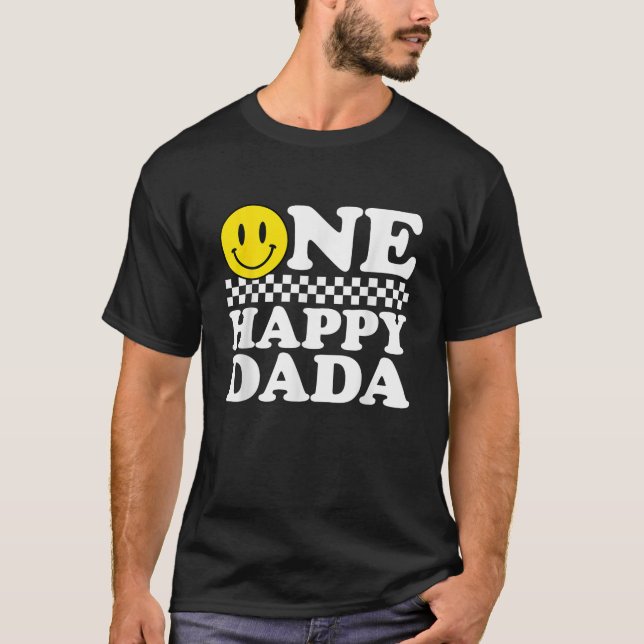 Camiseta Um primeiro aniversario Feliz Cara Dada Correspond (Frente)