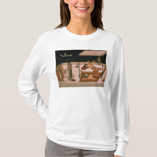 Camiseta Um príncipe de Mughal que recebe uma senhora na