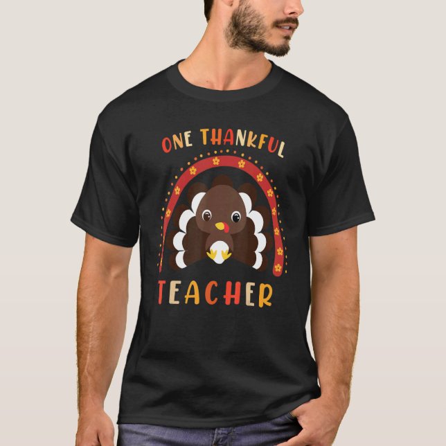 Camiseta Um Professor Agradável Turquia Janta de Ação de Gr (Frente)