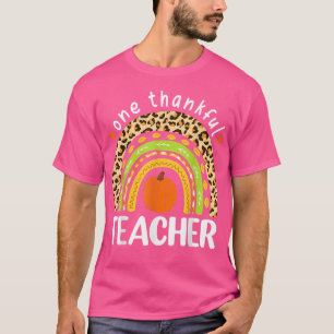 Camiseta Um professor agradecido Ação de Graças Leopard Rai