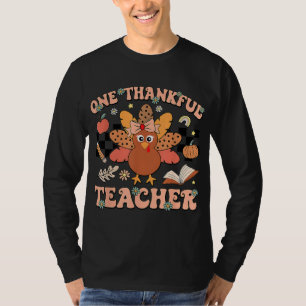 Camiseta Um Professor agradecido, Ação de Graças, Retro Gro