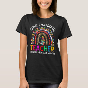 Camiseta Um professor agradecido Hispanic Heritage Contagem