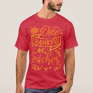 Camiseta Um professor agradecido Pumpkin outono outono outo