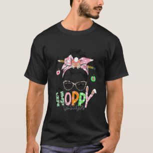 Camiseta Um Professor Alegre Dia de Páscoa Escola Grupo Cor