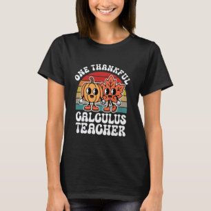 Camiseta Um Professor de Cálculo Grato Piada de Outono Dia