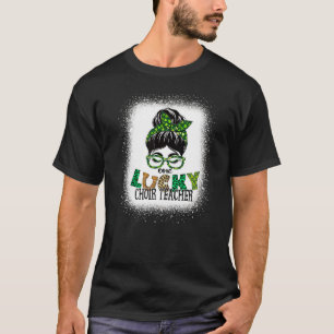 Camiseta Um Professor De Coro Sortudo Sangrou Rua de Arma M