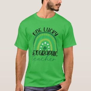 Camiseta Um professor de geografia de Dia de São Patrício s