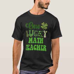 Camiseta Um Professor De Matemática Sortudo, Vintage Groovy