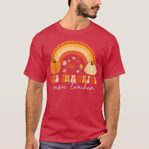 Camiseta Um Professor De Música Agradável Pumpkin Rainbow C