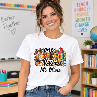 Camiseta Um professor grato outono e ação de graças