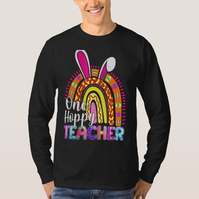 Camiseta Um Professor Hoppy Cony School Rainbow Leopard Eas (Frente)