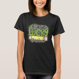 Camiseta Um professor sortudo celebrando o dia de São Patrí