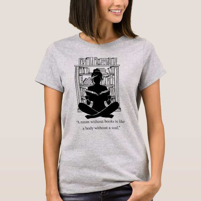 Camiseta Um Quarto Sem Livros (Frente)
