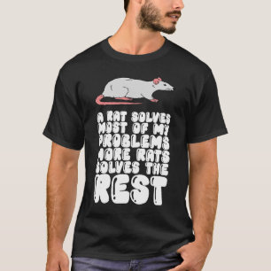 Camiseta Um Rato Resolve A Maioria Dos Meus Problemas Mais 