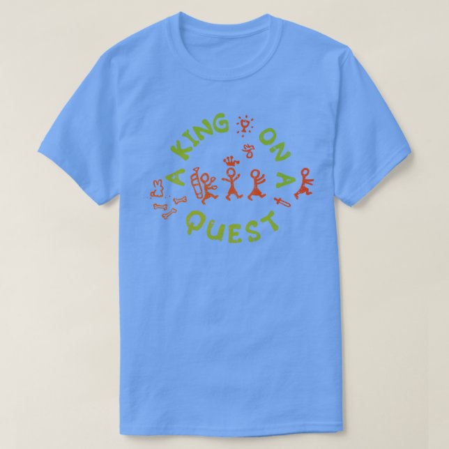 Camiseta Um rei em busca (Frente do Design)