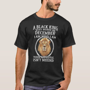 Camiseta Um Rei Negro Foi Nascer Em Dezembro Eu Sou Quem Li