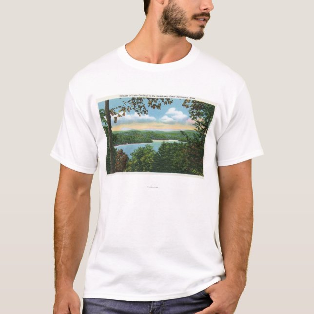 Camiseta Um relance do lago Garfield (Frente)