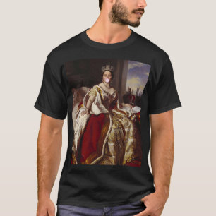 Camiseta Um retrato da Rainha Vitória soprando uma bolha ro