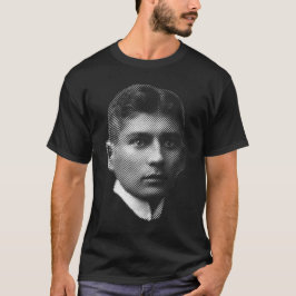 Camiseta Um retrato do escritor Franz Kafka