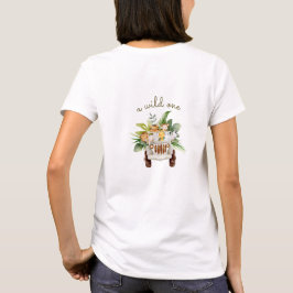 Camiseta Um Safari Selvagem Animais Chá de Bebê Mãe Futuram
