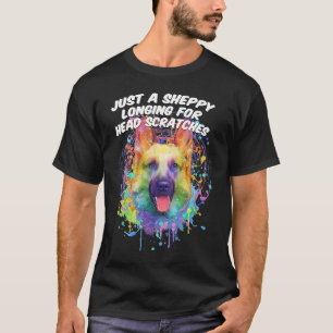 Camiseta Um Sheppy com Saudades de Ratos na Cabeça Pastor A