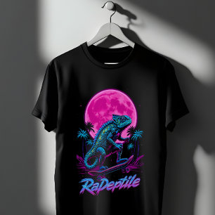 Camiseta Um skate de camaleão