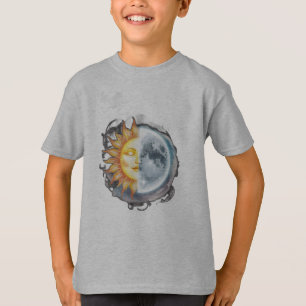Camiseta Um sol e uma lua fundidos