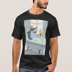 Camiseta Um Spa Real de Tubarão Com Patinhos de Borracha Am