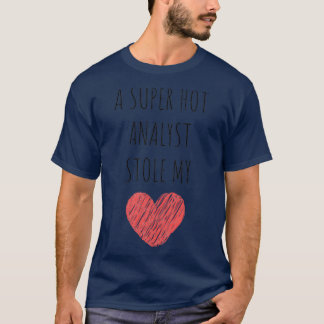 Camiseta um super analista roubou meu coração