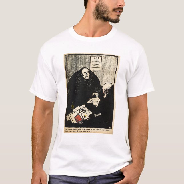 Camiseta Um suspeito culpado tenta levantar uma pergunta (Frente)