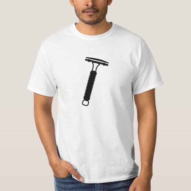 Camiseta Um T 2 da lâmina de segurança - luz (Frente)