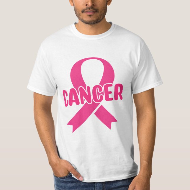 Camiseta Um T-Shirt de reconhecimento de cancer de fita ros (Frente)