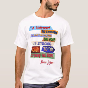 Camiseta Um t-shirt grande bastante do governo