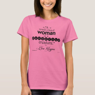 Camiseta Um t-shirt versado da mulher