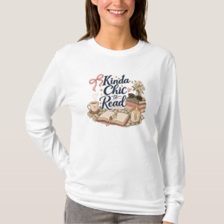 Camiseta Um Tanto Chic para Ler Estética de Amante de Livro