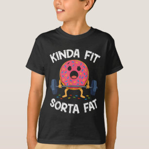 Camiseta Um Tanto em Forma Um Tanto Gordo - Levantamento de