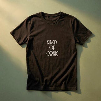 Camiseta Um Tipo de Ícone Divertido Tendência Minimalista D