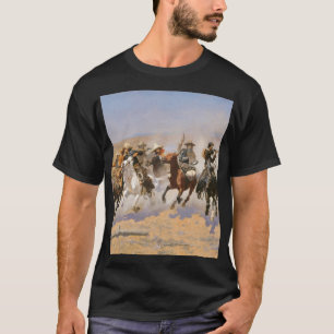 Camiseta Um Traço Para A Madeira Por Frederick Remington