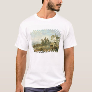 Camiseta Um treinador do palco em uma estrada secundária,