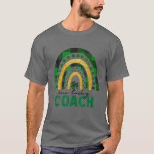 Camiseta Um treinador sortudo Rainbow Dia de São Patrício
