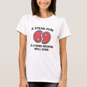 Camiseta Um Trocadilho De Bife
