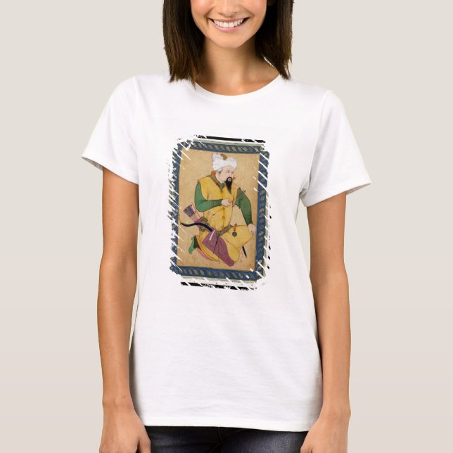 Camiseta Um Turcomano ou Chefe Mongol segurando uma Arrow,  (Frente)