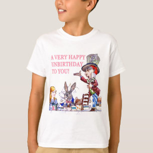 Camiseta Um Unbirthday muito feliz a você!