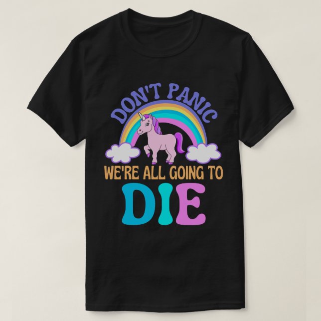 Camiseta Um Unicórnio Sarcástico (Frente do Design)