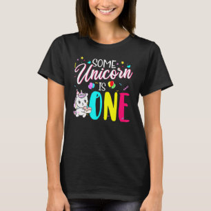 Camiseta Um Unicórnio Tem Um primeiro aniversario De 1 Ano